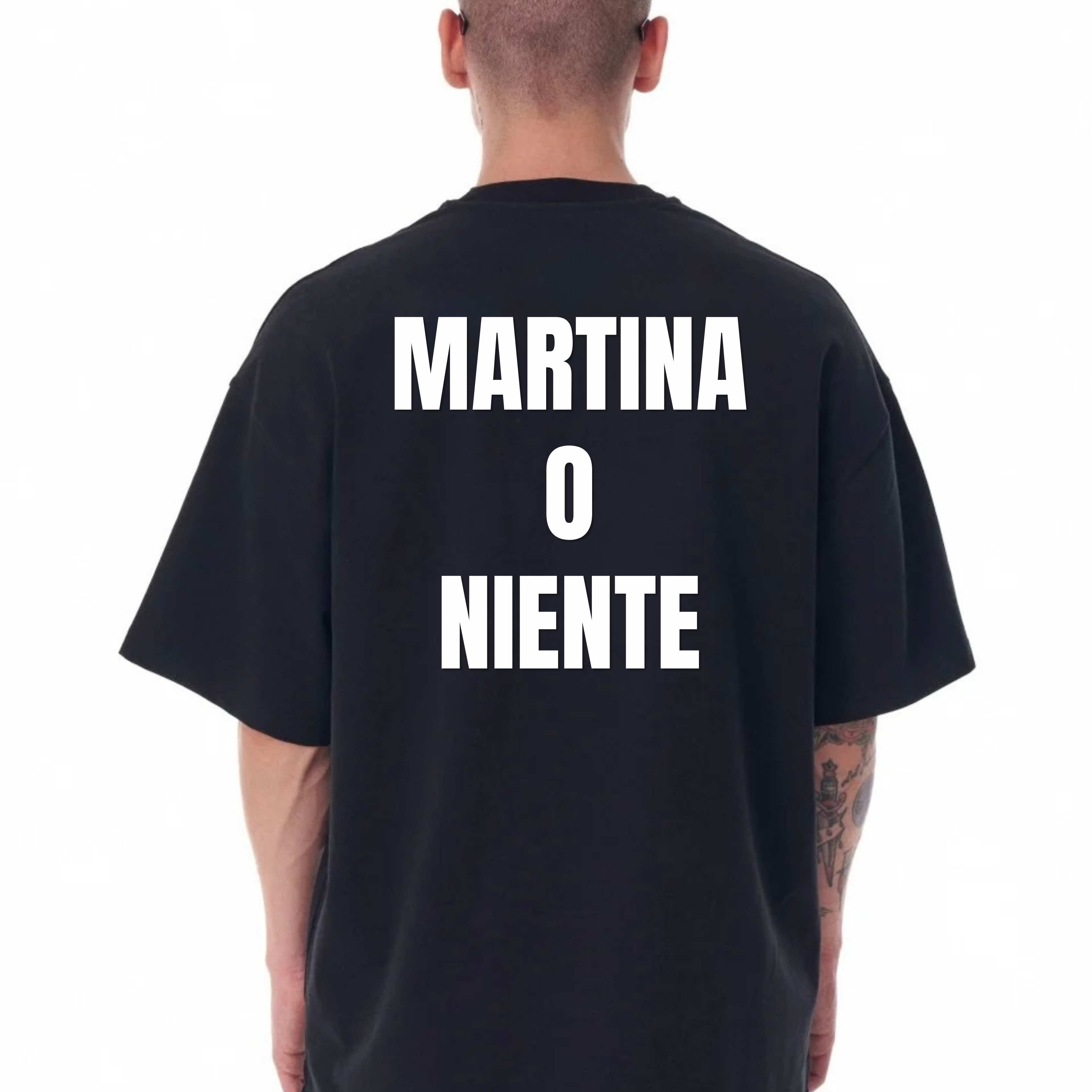 "MARTINA O NIENTE" Oversized T-Shirt